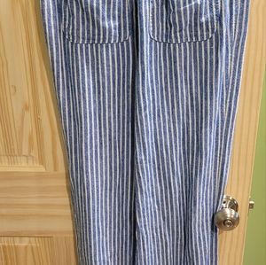 Crop leisure cotton pants